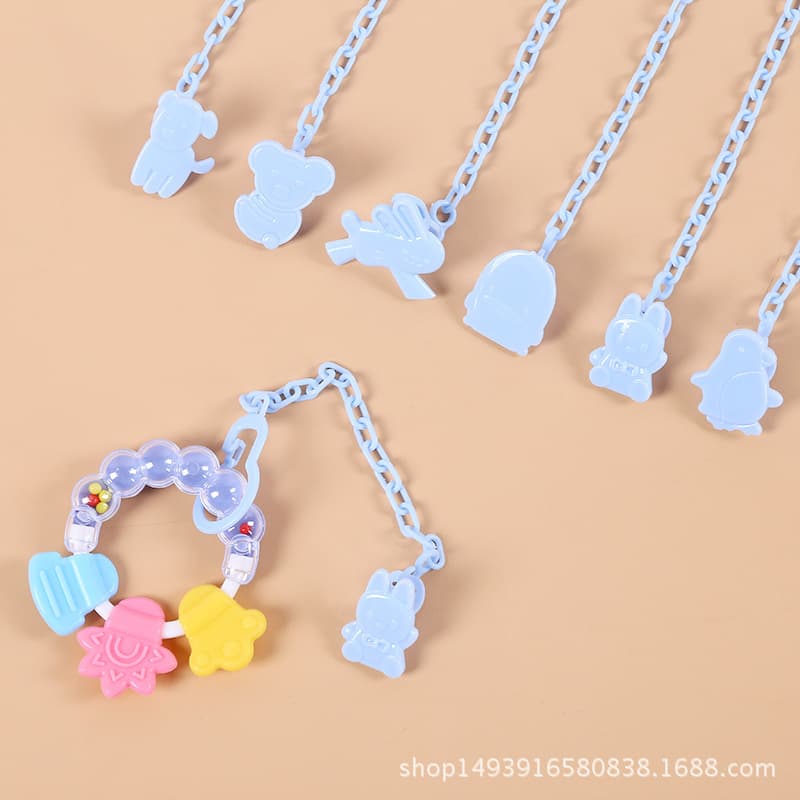 Plastic Pacifier Chain Teether Clip Pacifier Holder Baby Silicone Pacifier Accessories Factory Wholesale