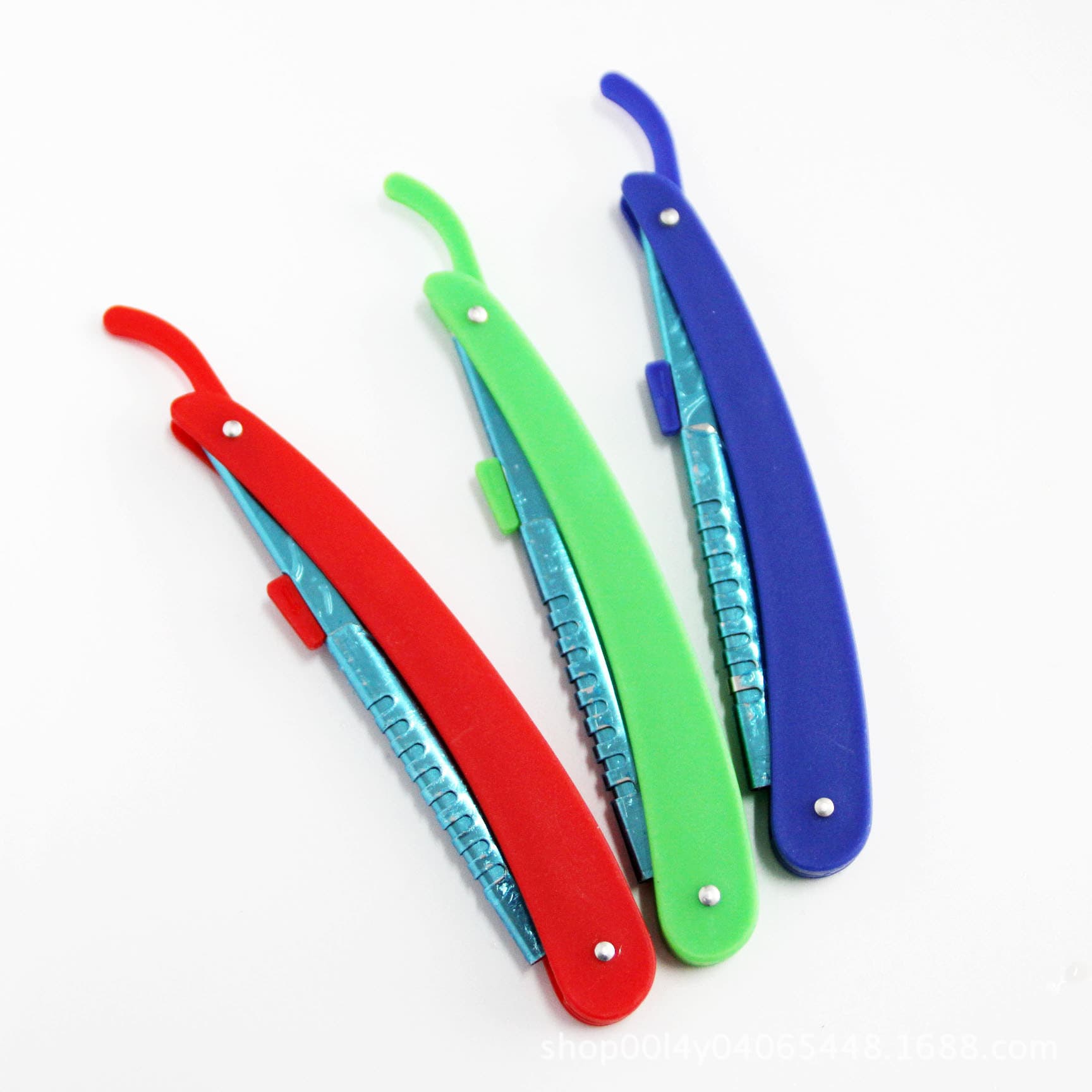 Eyebrow trimmer shaving head folding knife holder barber razor old-fashioned manual shaving hairdressing shaving sideburns hair corner knife holder