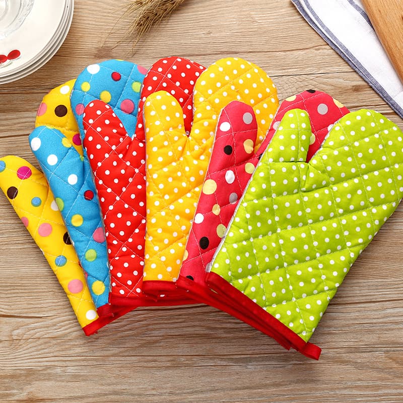 A2506 thickened heat insulation microwave and oven-specific baking gloves, creative kitchen high-temperature resistant anti-scald gloves