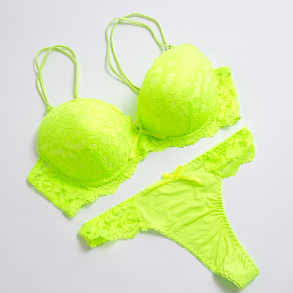 Lace Bralette Boyshorts Set Women's Underwear Suit High Quality Ladies Innerwear Comfortable Nylon Fabric