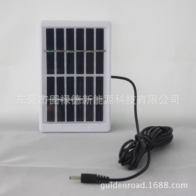 Source Factory 6V 1W Photovoltaic Monocrystalline Polycrystalline Solar Panel Plastic Frame 5.5 DC USB Mobile Phone Charger 3m Cable