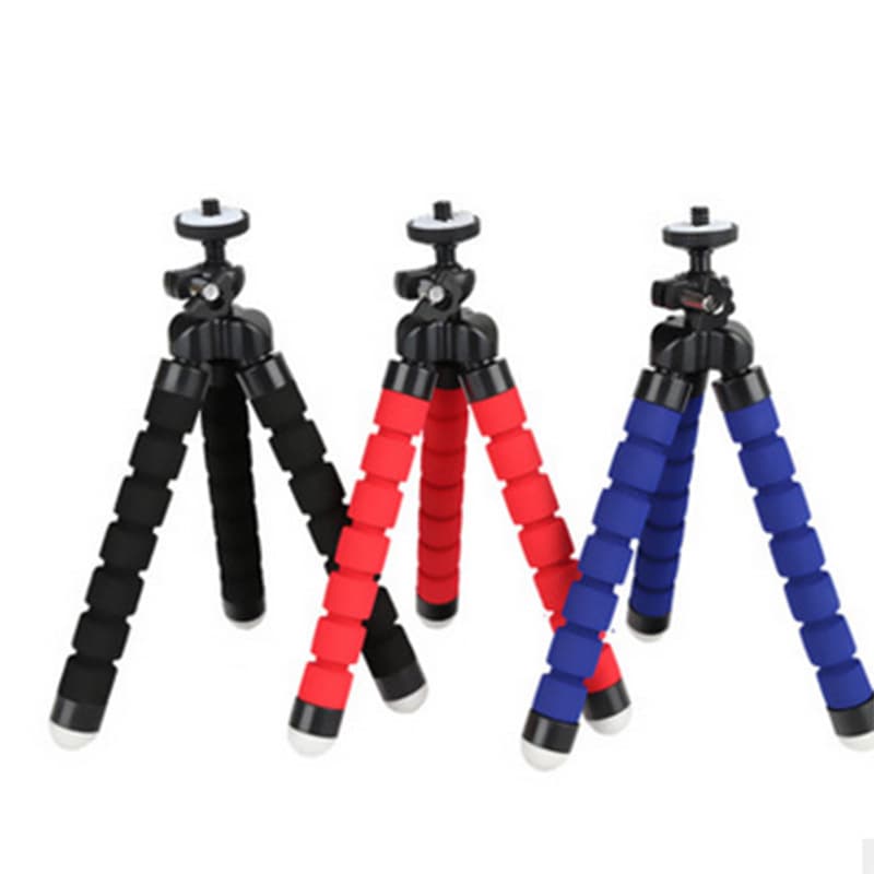 Universal Lazy Phone Holder Sponge Octopus Tripod Portable Camera Tripod with Phone Clip