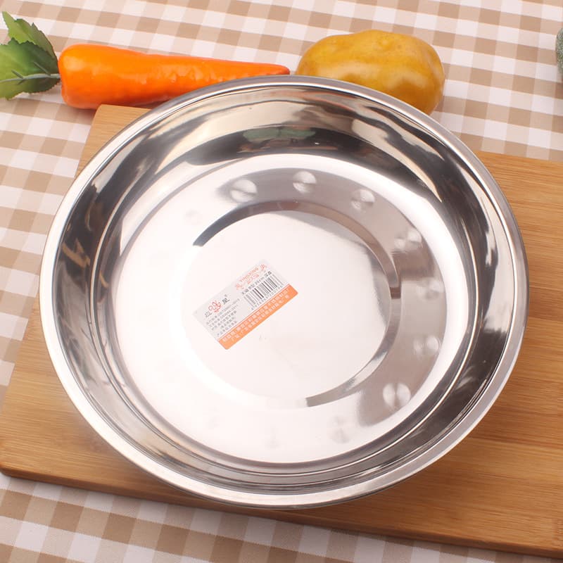 1-10 Yuan Store Supermarket Supply 20cm Yingxing Stainless Steel Plate 42200 Stainless Steel Plate Kitchen Utensils