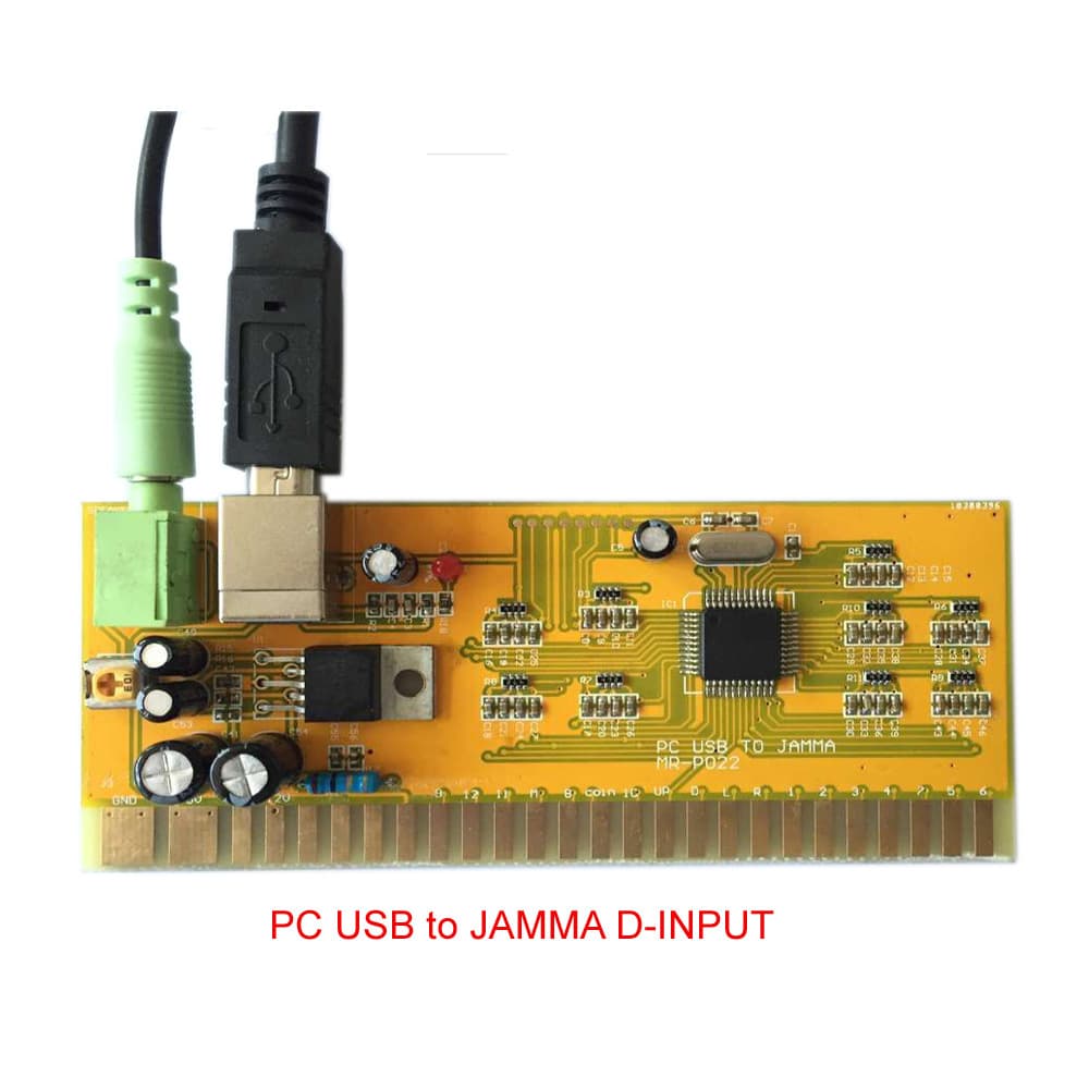 PC USB coin-operated arcade game machine double rocker accessories control board factory direct sale