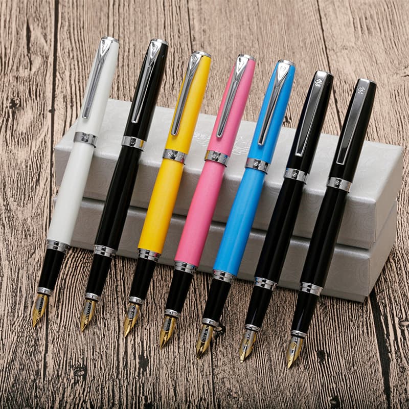 Hero Heroic Calligraphy Practice Pen 382 Metal Mechanical Pencil Student Fountain Pen Custom Engraving Business Gift