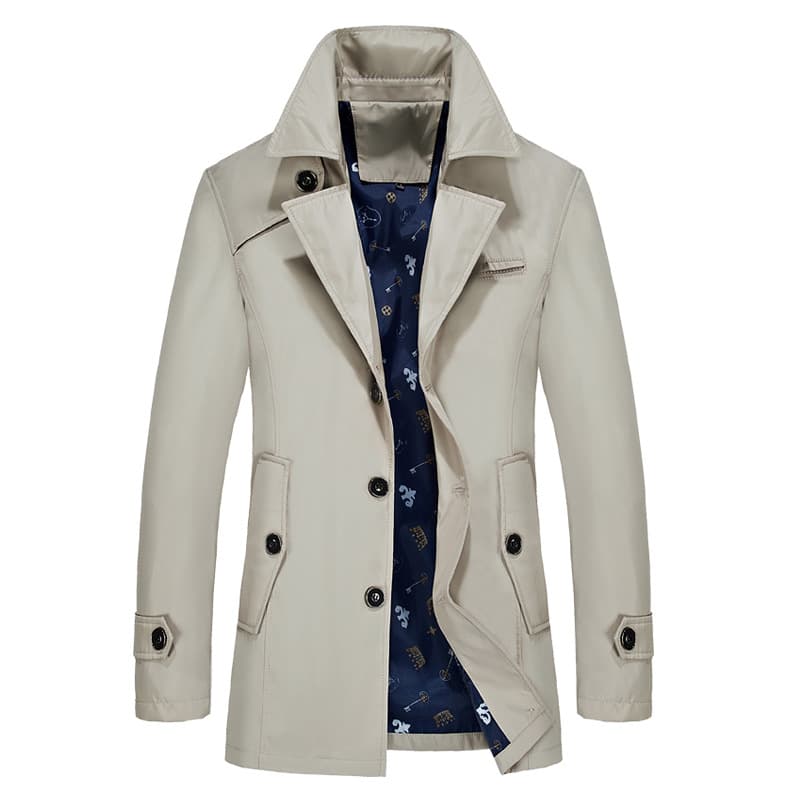 (Special Sale) Drop Shipping Spring/Autumn Trench Coat Jacket for Men, Slim Fit, Plus Size 8XL
