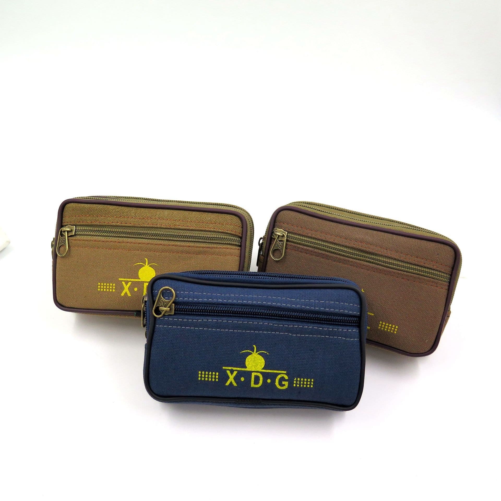 Men's multifunctional waist bag, wearable belt, mobile phone bag, coin purse, key bag, horizontal casual wear-resistant canvas bag