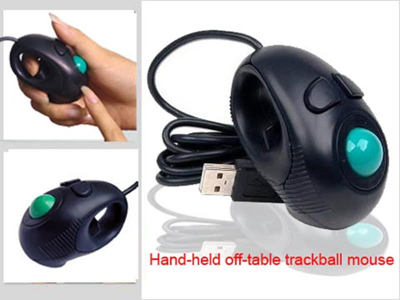 Youshu 3G Wired Air Grip and Release Dual-Use Optical Trackball Mouse, Anti-Carpal Tunnel Professional Drawing Mouse