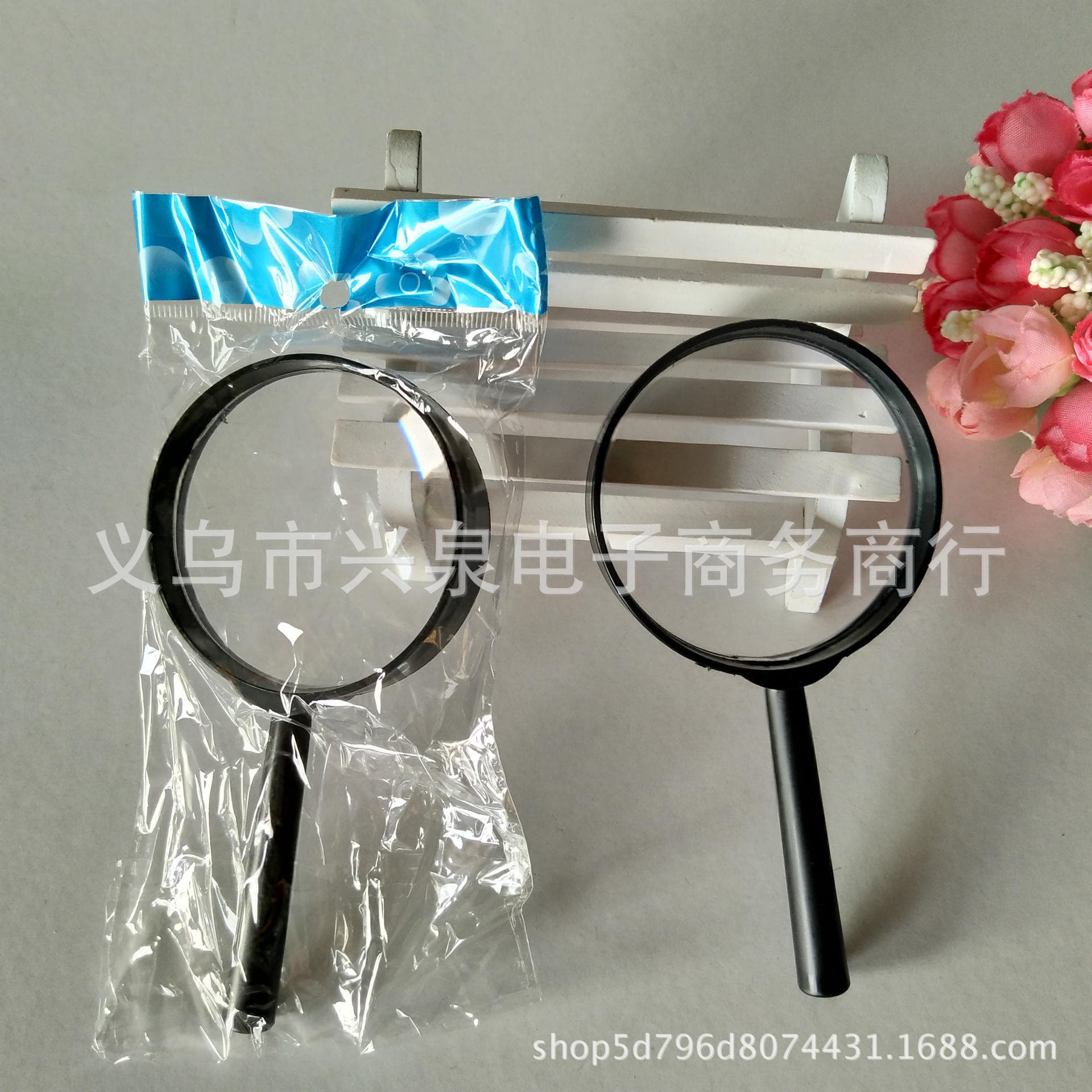 Magnifier 60mm Elderly Reading Plastic Magnifier Optical Amplifier One Yuan General Merchandise Special Wholesale