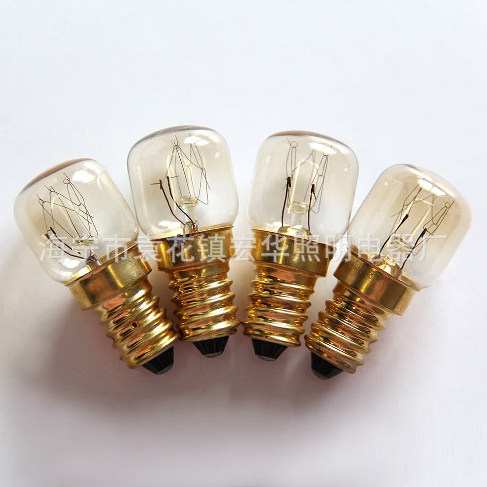 T22 15W 25W E14 small screw oven bulbs, microwave salt lamps, aroma lamps, 300-degree heat resistant.