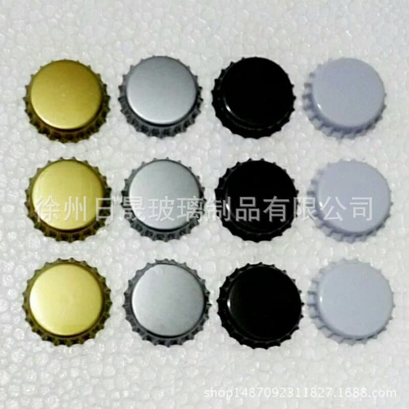 In-Stock Beer Bottle Caps Colored Carbonated Drink Bottle Caps Soda Coke Bottle Caps 26mm Tinplate Crown Caps Wholesale