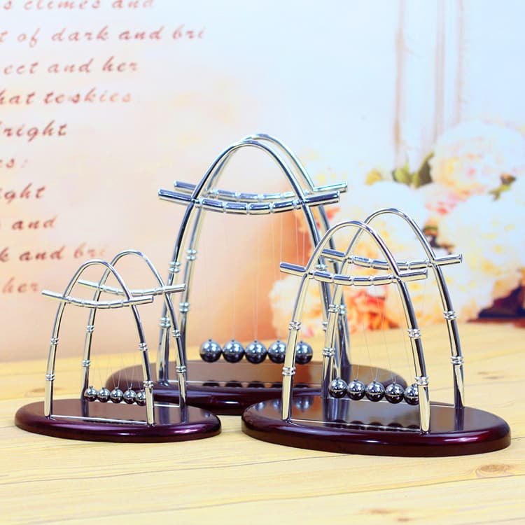 Small/Medium/Large Square Newton's Cradle Collision Balls Physics Home Decoration Creative Gift Wholesale