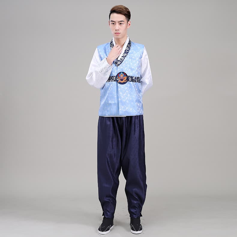 Traditional Hanbok, Korean ethnic costume, performance costume, wedding attire, Korean ethnic dance costume for men, ethnic style