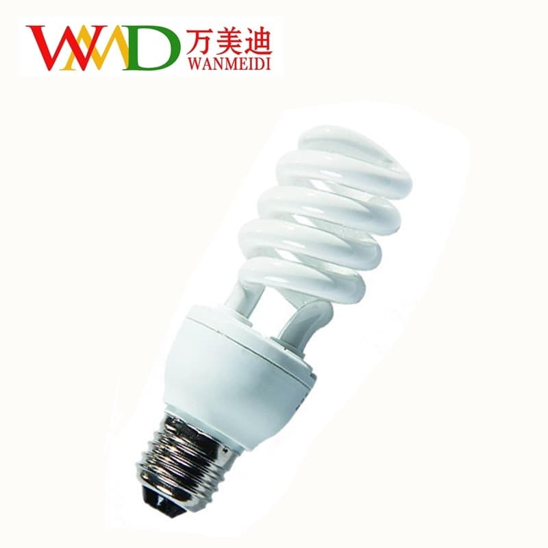 Factory Wholesale Tri-Color Small Half-Spiral Energy-Saving Lamps Spiral Bulbs Home E27 Screw Base Bayonet 5W-20W Bulbs