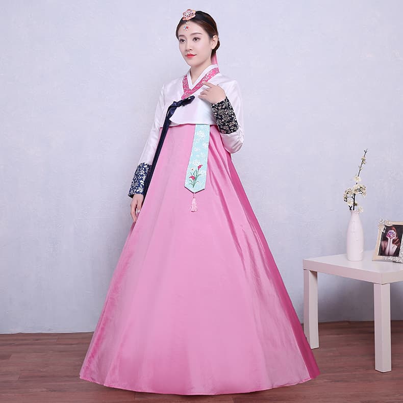 Hanyuefang New Korean Traditional Hanbok Women's Palace Dress Minority Dae Jang Geum Joseon Ethnic Dance