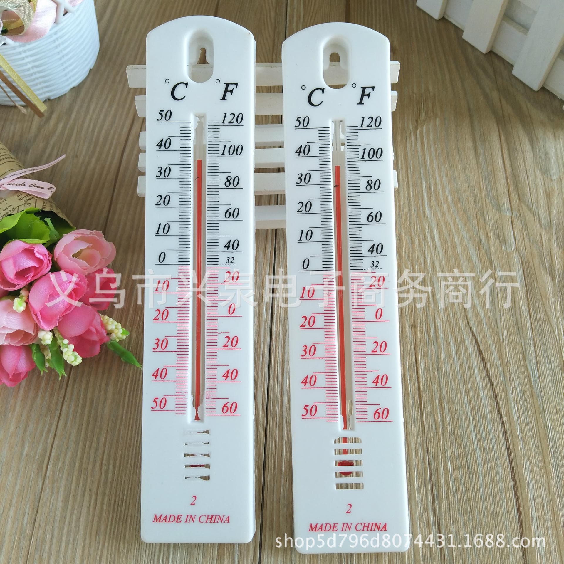 Factory Direct Supply Thermometer Long Strip Indoor Thermometer Temperature Gauge One Yuan Wholesale
