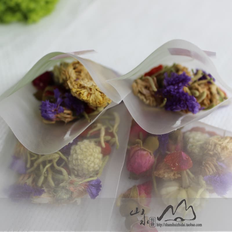 Wholesale Food-Grade Disposable Nylon Triangular Tea Bags, Three-Dimensional Flower Tea Bags, Empty Tea Steeping Bags, Tea Filter Bags