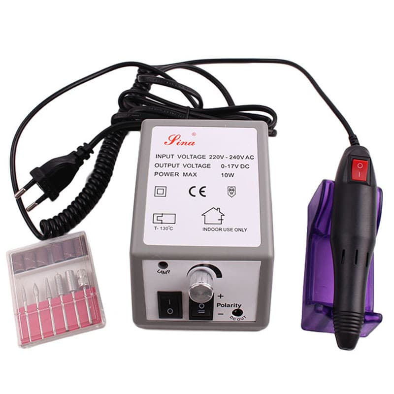 Nail Art Mini Nail Polish Grinder Red Box 2000 Model Grinder Nail Removal Polisher Electric Nail Tool