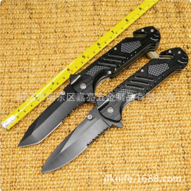 Cross-border Outdoor Folding Knife High Hardness Tactical Survival Knife Outdoor Self-defense Knife
