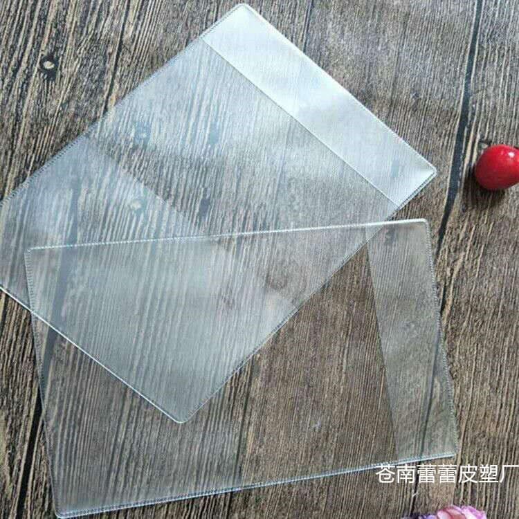 Factory Stock PVC Passport Cover Transparent Frosted Thick Passport Holder ID Card Case Custom Logo