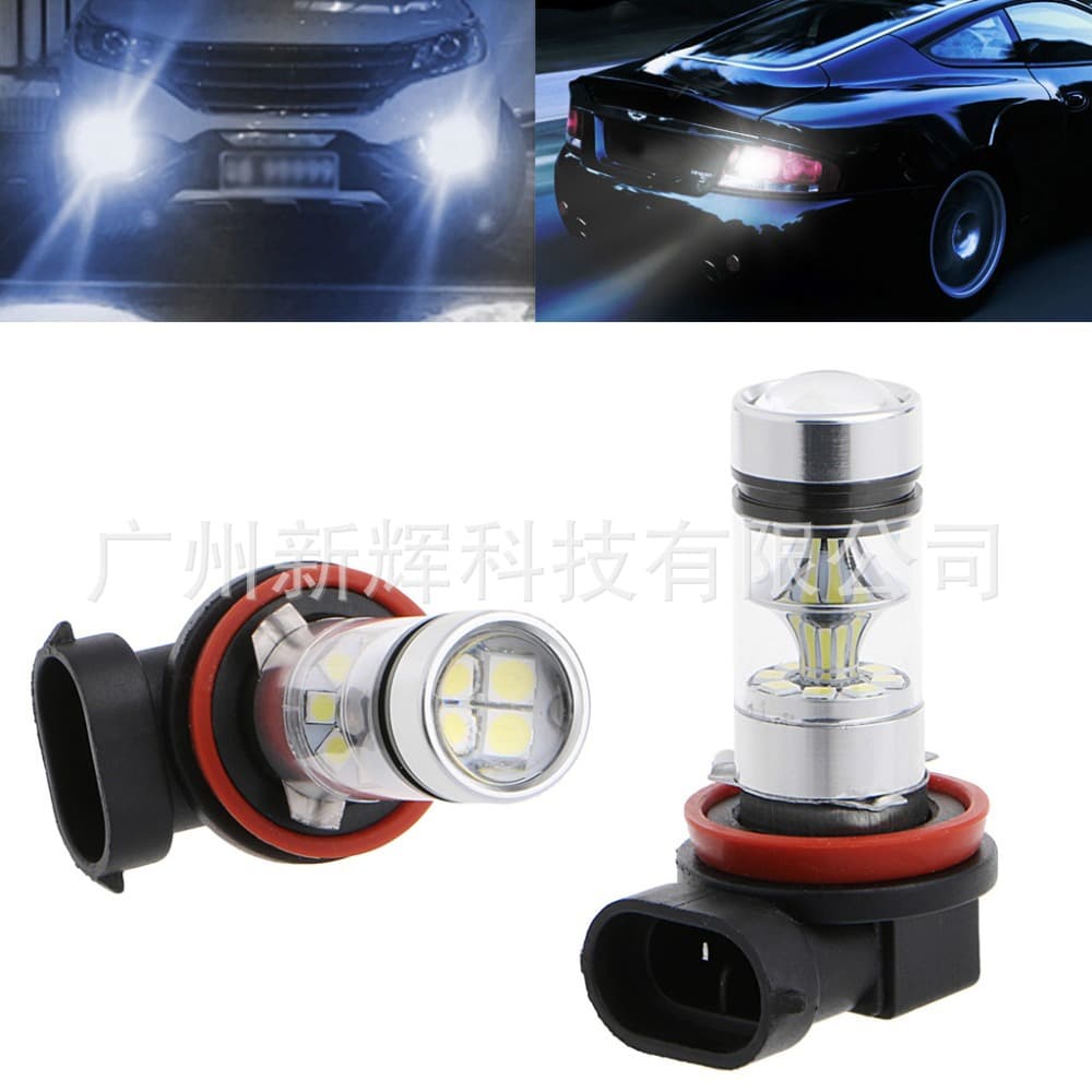 Factory Direct Car LED Fog Light H11 H8 100W 20SMD Samsung 2323 Fog Light Anti-Fog Light