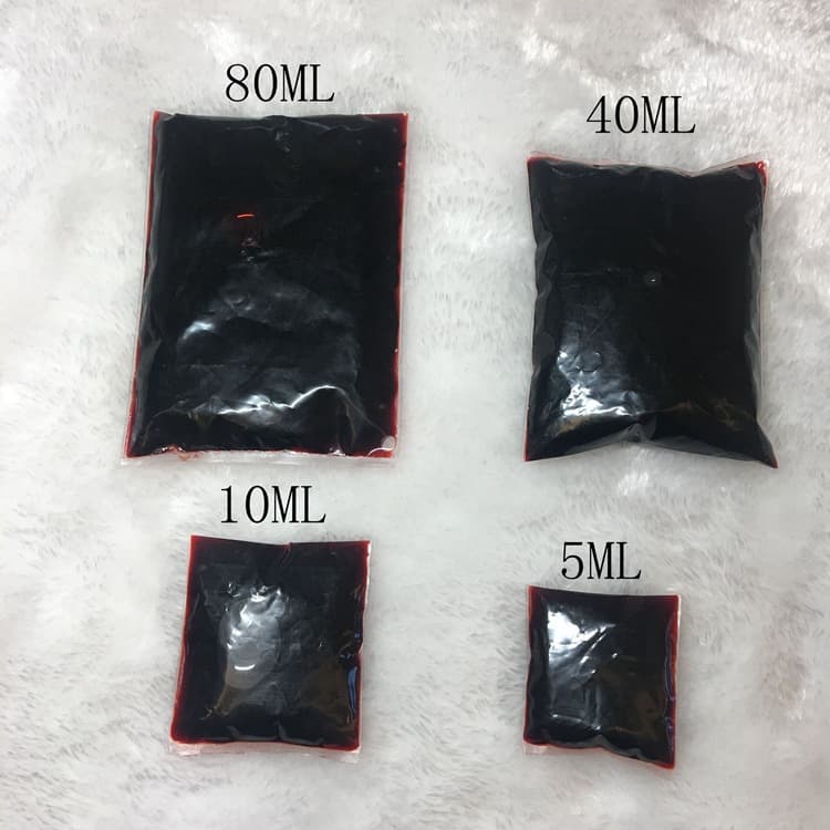 Blood Bag Blood Bottle Bag Vomiting Blood Vampire Trick Toys Fake Plasma Fake Blood Bag Halloween Video Props Wholesale