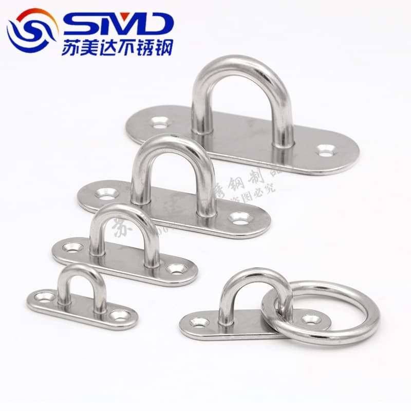 304 stainless steel hooks for ceiling fans, sandbags, lights, fixed hooks, yacht U-shaped load-bearing hooks, rings, and hooks.