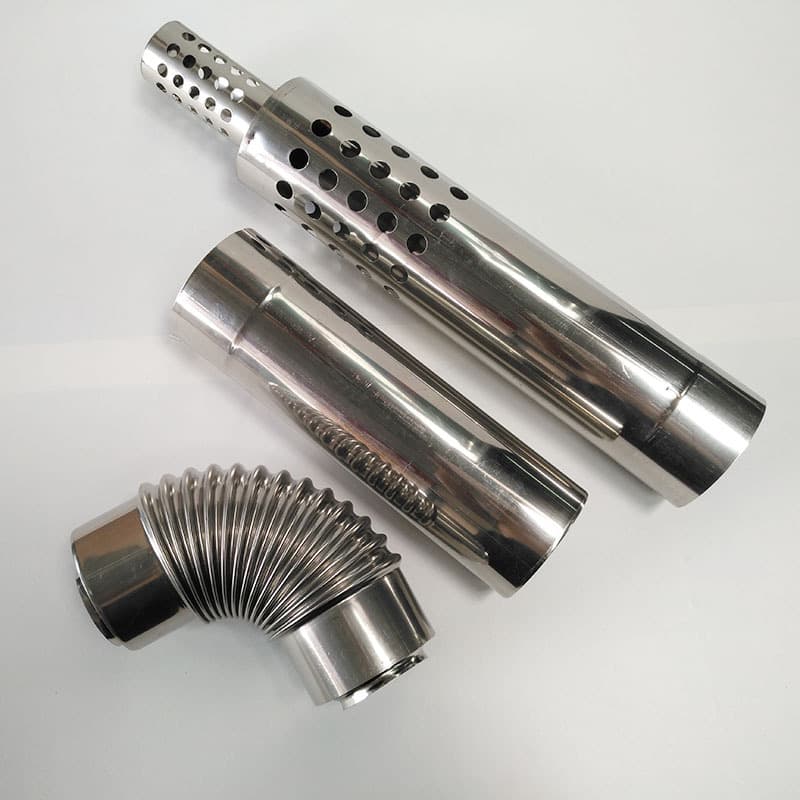 Gas Water Heater Wall-Mounted Boiler Flue Pipe, Double-Layer Stainless Steel Exhaust Flue Pipe Fittings for Balanced Heating Machine