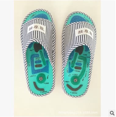 Yin-yang Acupoint Massage Shoes Slippers Foot Bottom Massager Acupressure Drag Shoes Health Care Footwear