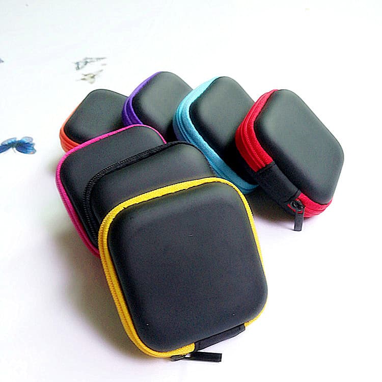 Creative production headphone bag, digital camera case, power bank bag, computer bag, square EVA storage box, can be used as ruler
