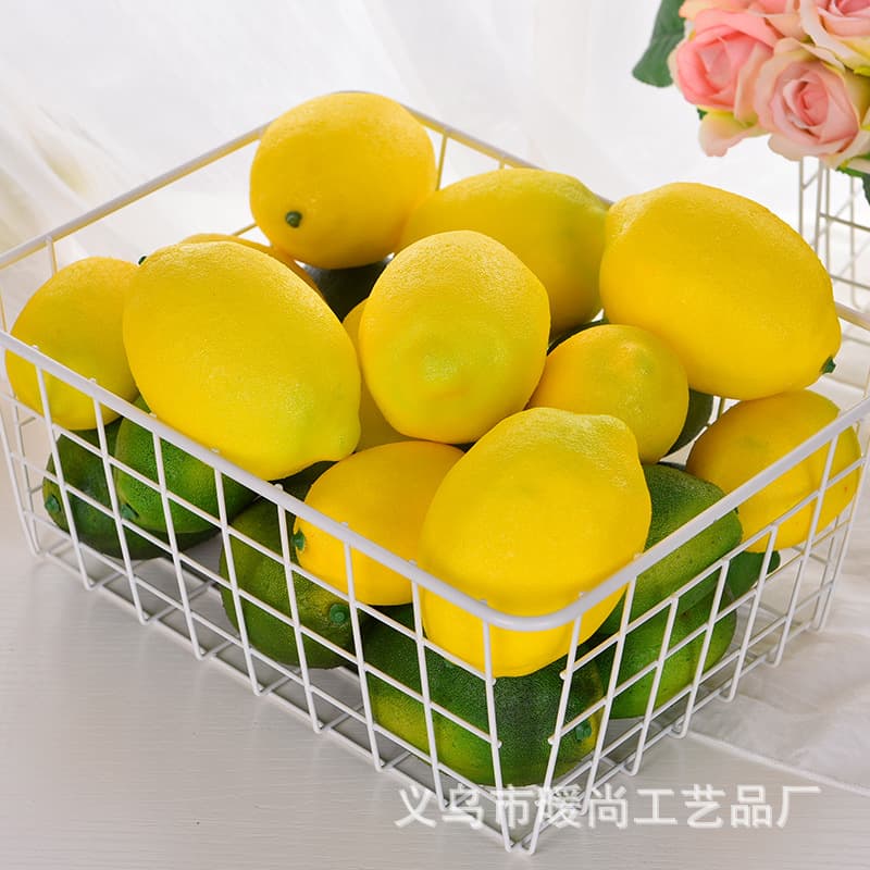 High Simulation Lemon Fake Fruit Model Photography Home Window Early Education Props Art Studio Still Life Decoration