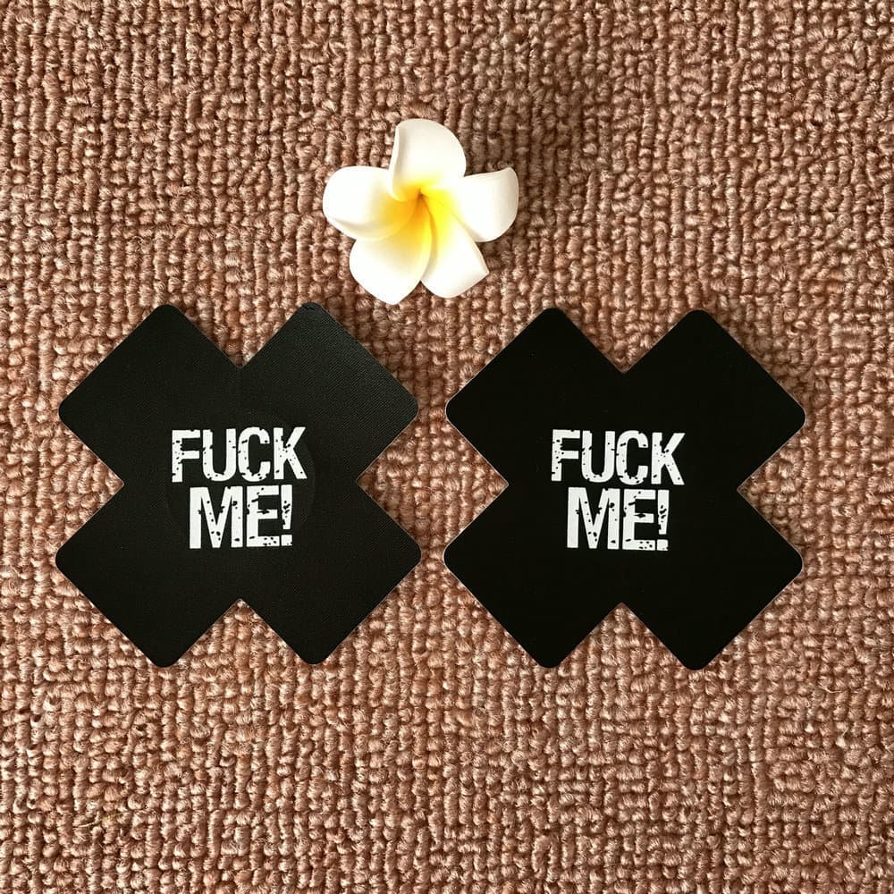 Adult Lingerie Chest Stickers Disposable Cross-Shaped Sexy Fabric Nipple Covers Drop Shipping 3027