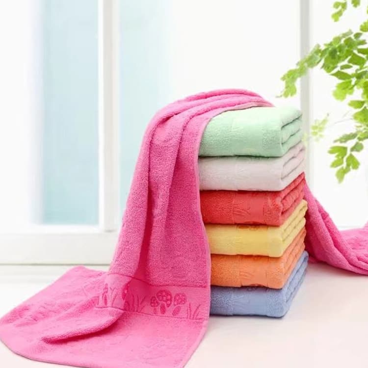 Bath towel, cotton 70*140, adult plain color couple's soft, absorbent, enlarged and thickened 350g bath towel manufacturer wholesale