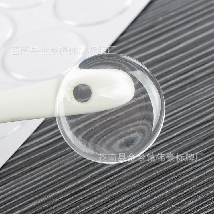 [Pattern size customizable] Ready supply transparent crystal epoxy 2.5cm or 1-inch round epoxy dome