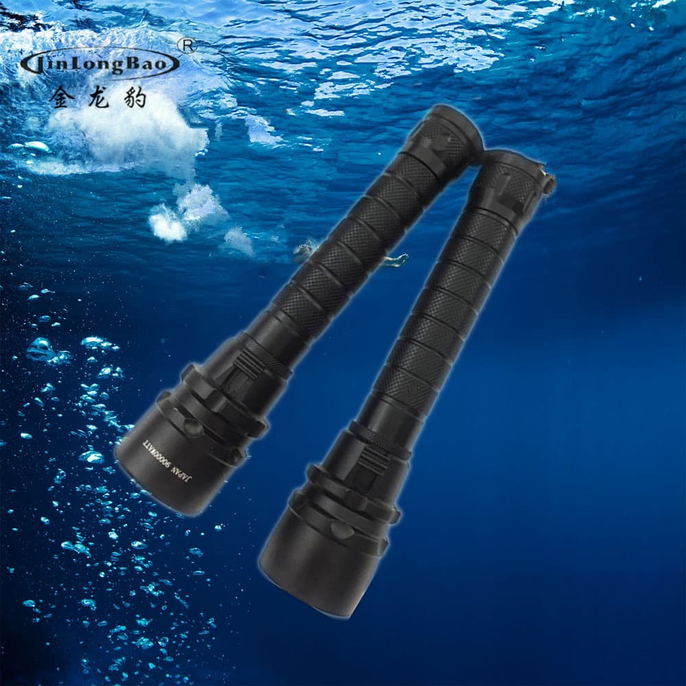 New Cross-Border Diving Multi-LED Flashlight Long Range Strong Light Aluminum Alloy Outdoor Underwater Work Diving Tactical Flashlight