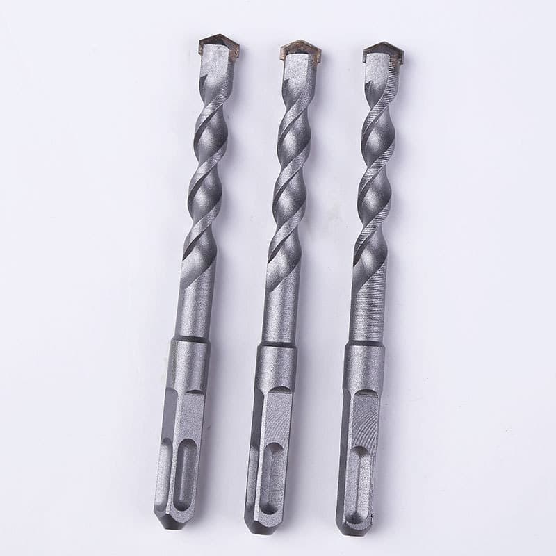 Square Shank 4-Flute Alloy Electric Hammer Drill Bit for Concrete Through-Wall Opening, Percussion Drill Wall Hole Drill, Electric Hammer Drill Bit