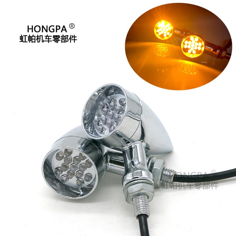 Motorcycle Accessories Harley Cruiser Chopper Modified Retro Turn Signal Aluminum Alloy Indicator Light