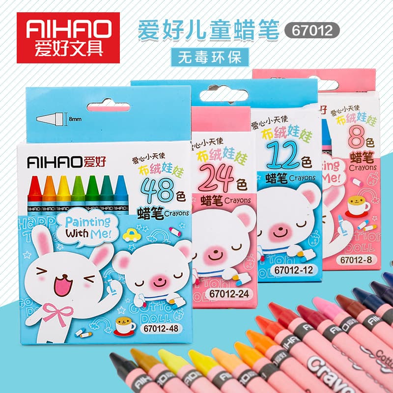 Hobby children's crayons baby crayons multi-color kindergarten crayons painting graffiti pen oil pastels wholesale spot