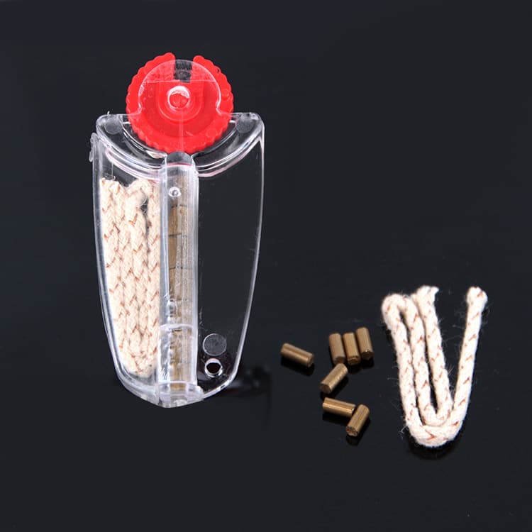 Deluxe flint cotton wick kerosene lighter flint + cotton wick flint wheel lighter dedicated flint windproof