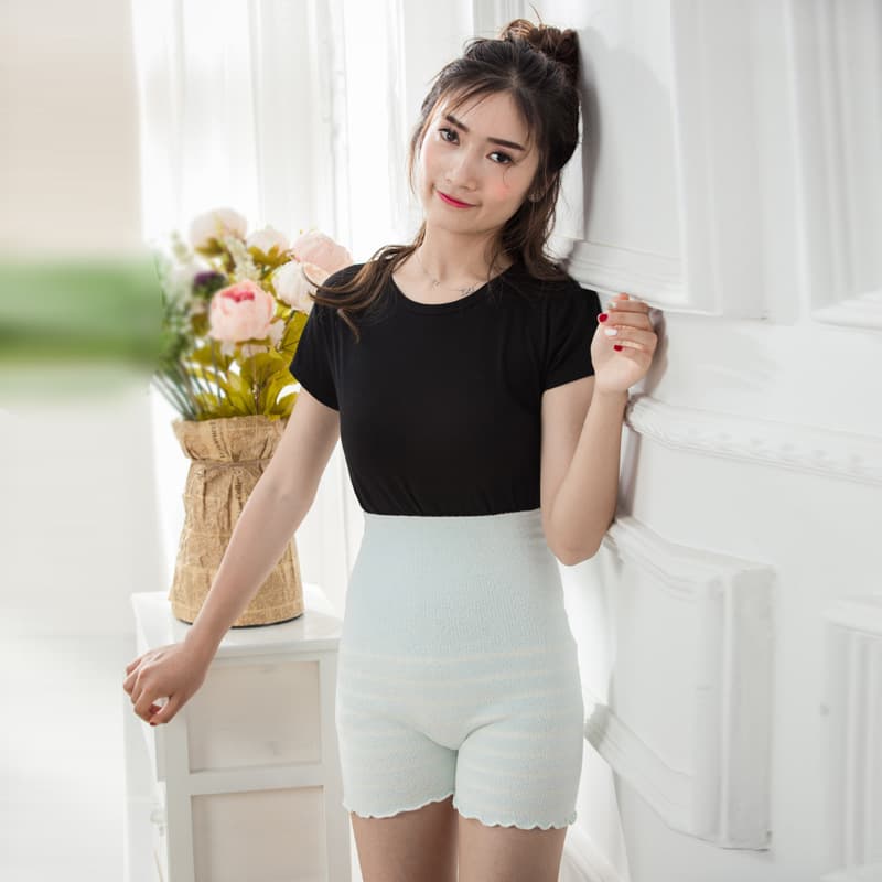 Warm Home Pants High-Waist Elastic Base Layer Spring and Autumn New Style Adult Pants Shorts Period Three-Quarter Pants Distribution Wholesale