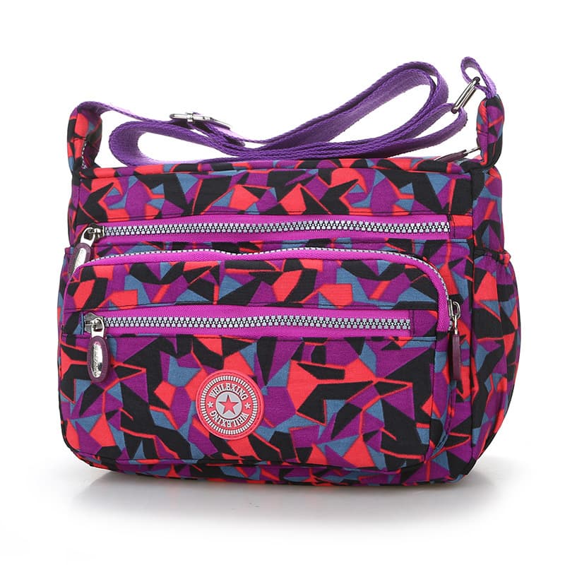Floral Single-Shoulder Women's Bag Large-Capacity Oxford Cloth Bag for Middle-Aged and Elderly Mothers Casual Fashion Commuter Shoulder Crossbody Bag