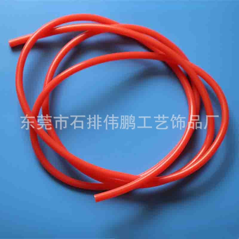 Cross-Border Hot Seller PVC Colored Odorless Soft Tube Lanyards, Tear-Resistant with Complete Color and Size Options, Durable Lanyards