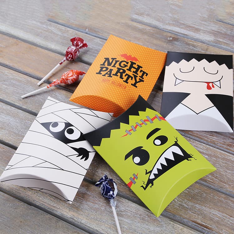Korean Funny Halloween Paper Box Holiday Gift Candy Box Pillow Box Creative Packaging Box Gift Box Empty Box