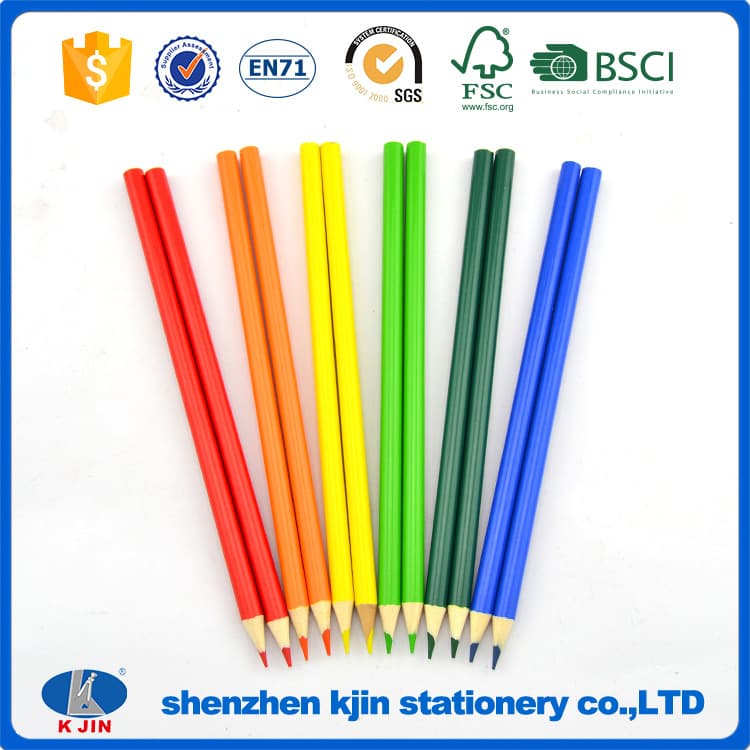 7-inch Colored Pencil Art Drawing Hexagonal Oil-Based Colored Pencils Custom Color Pencils Logo