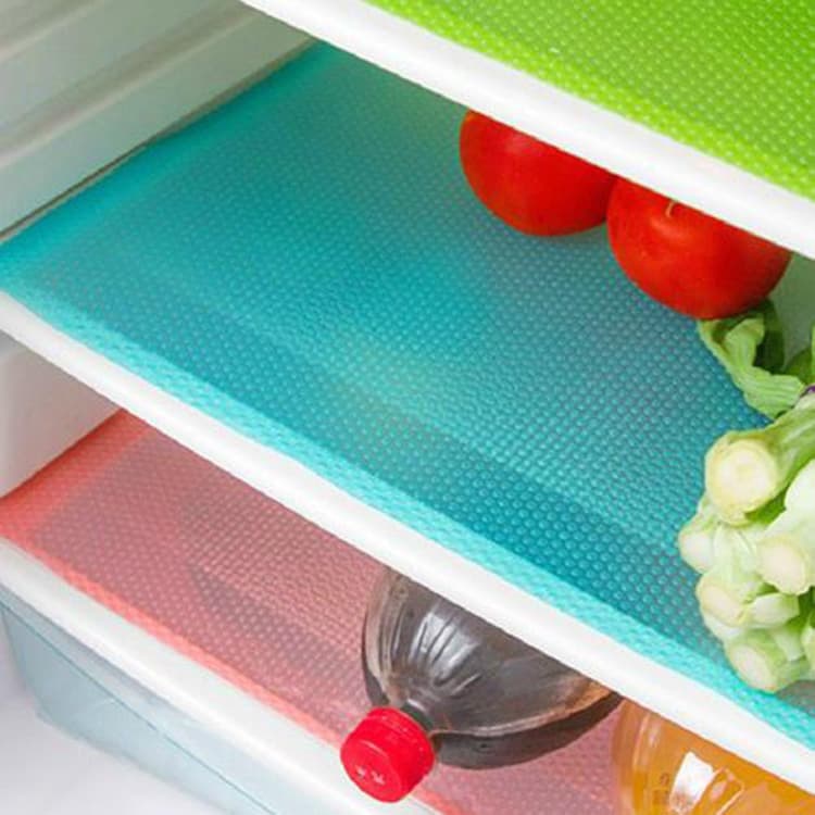Cuttable Cabinet Mats, Refrigerator Dining Table Mats, Cabinet Mats, Moisture-Proof Mats, Easy-To-Clean Placemats, 4-Piece Drawer Pad Paper