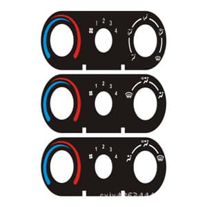 Car Heater Film Face Sticker PC Film Panel Instrument Sticker