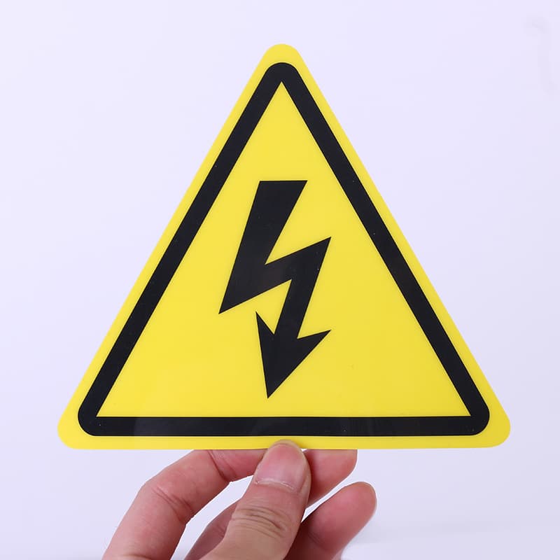 Pvc Plastic Safety Warning High Pressure Danger Signs Original Factory Wholesale Security Protection Fire Safety Labels