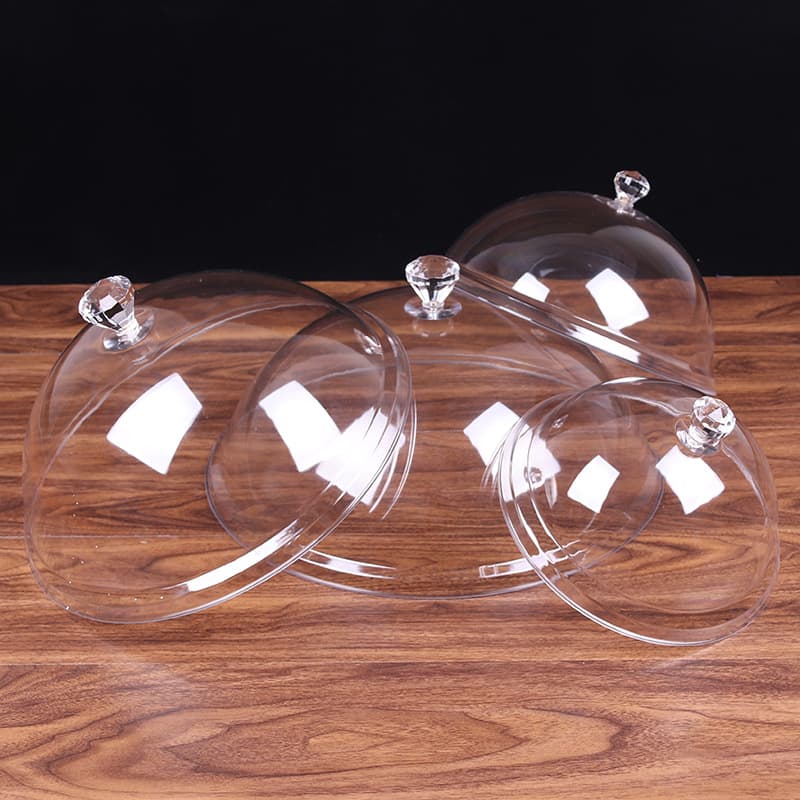 Acrylic food food cover dust cover plastic round vegetable cover fresh cover transparent cover bowl cover snack cover PC