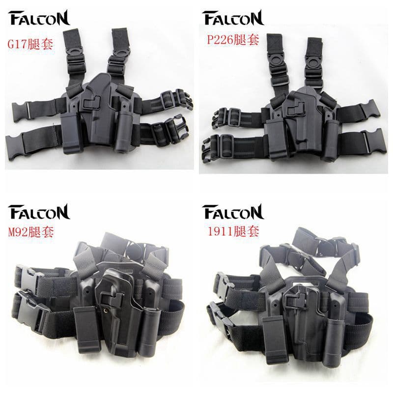 Popular tactical M92 holster for outdoor field use P226 quick-release leg holster G17 plastic waist holster 1911 quick-release holster