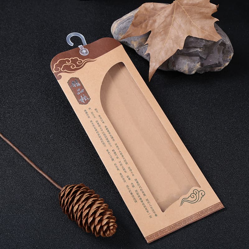 Factory Wholesale Comb Packaging Comb Packaging Bag Packaging Box Kraft Paper Gift Bag Wooden Comb Ox Horn Comb Packaging Bag